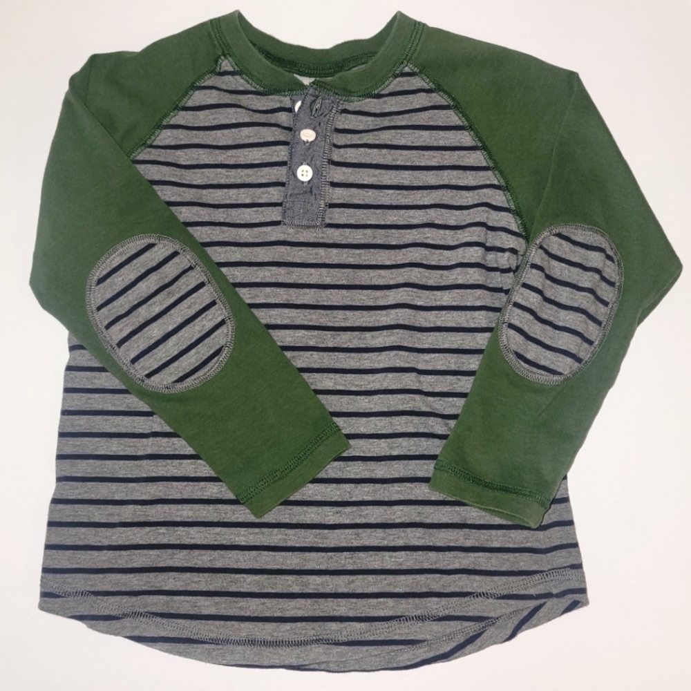 Hannah Anderson Striped Elbow Patch Longsleeve 110